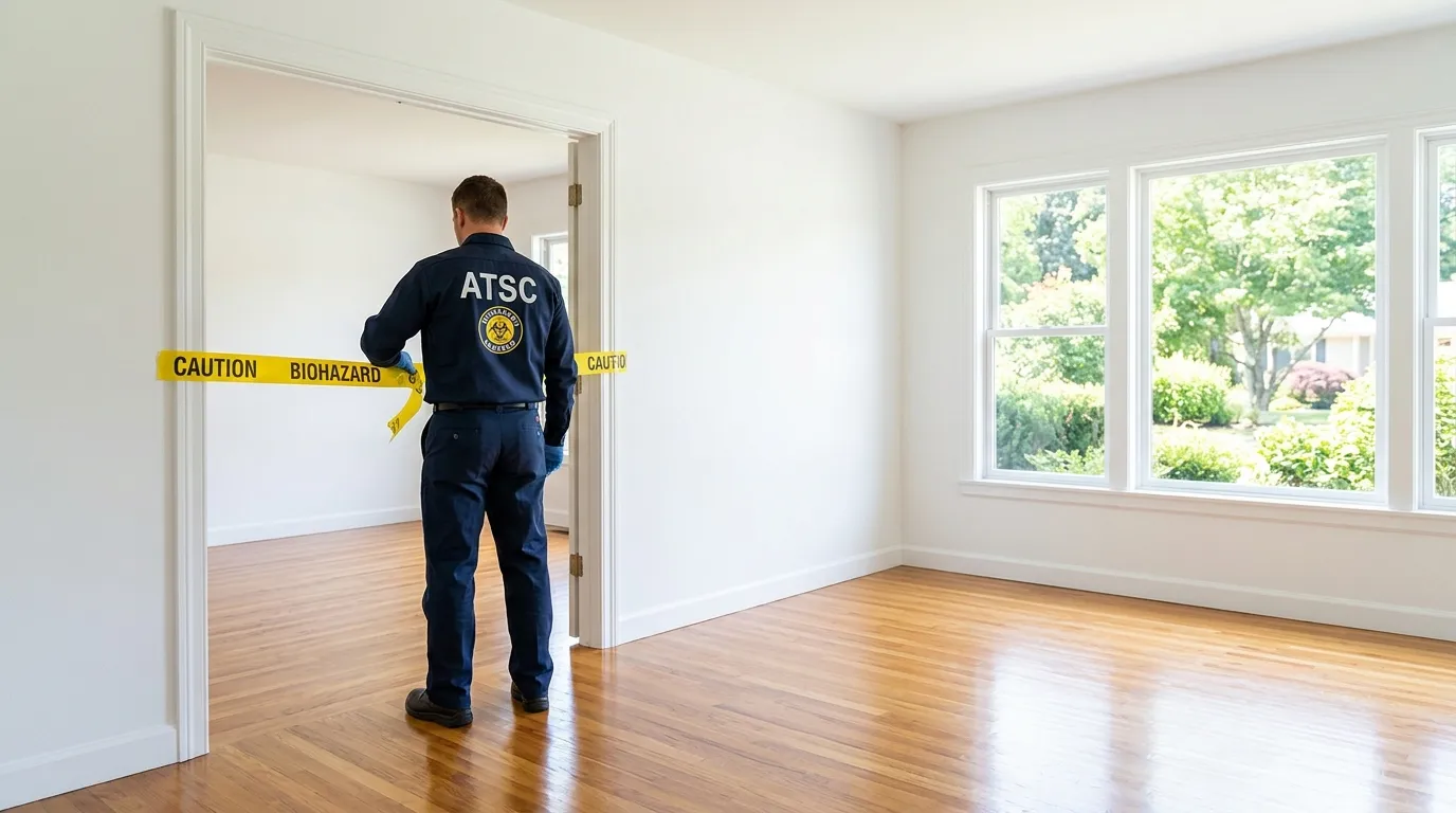 Certified biohazard cleanup crew performing Decomposition Cleanup in Kaukauna